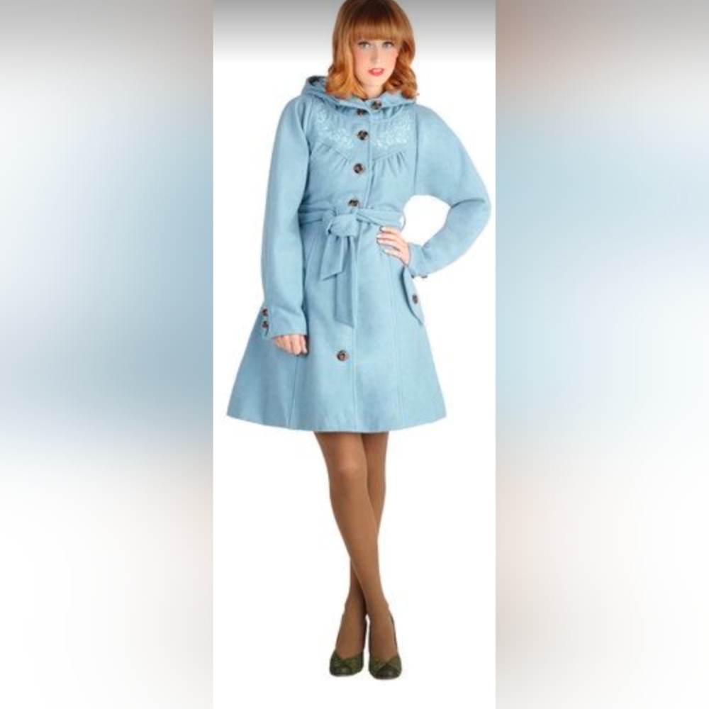 ❌sold❌ Blutsgeschwister / Modcloth Women's Blue Coat